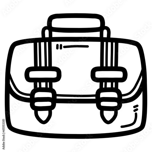 brief case line icon style