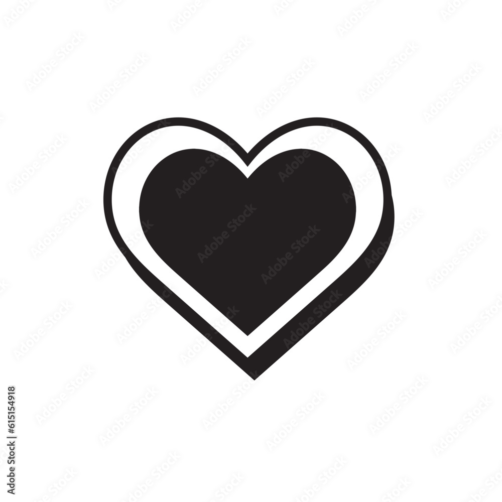 Lovely black heart