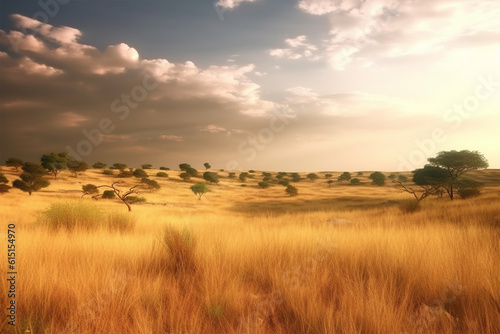 Generative AI. prairie scenery background