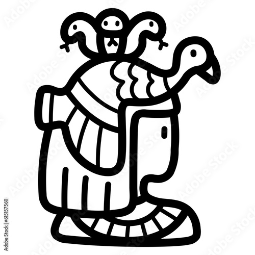 cleopatra line icon style
