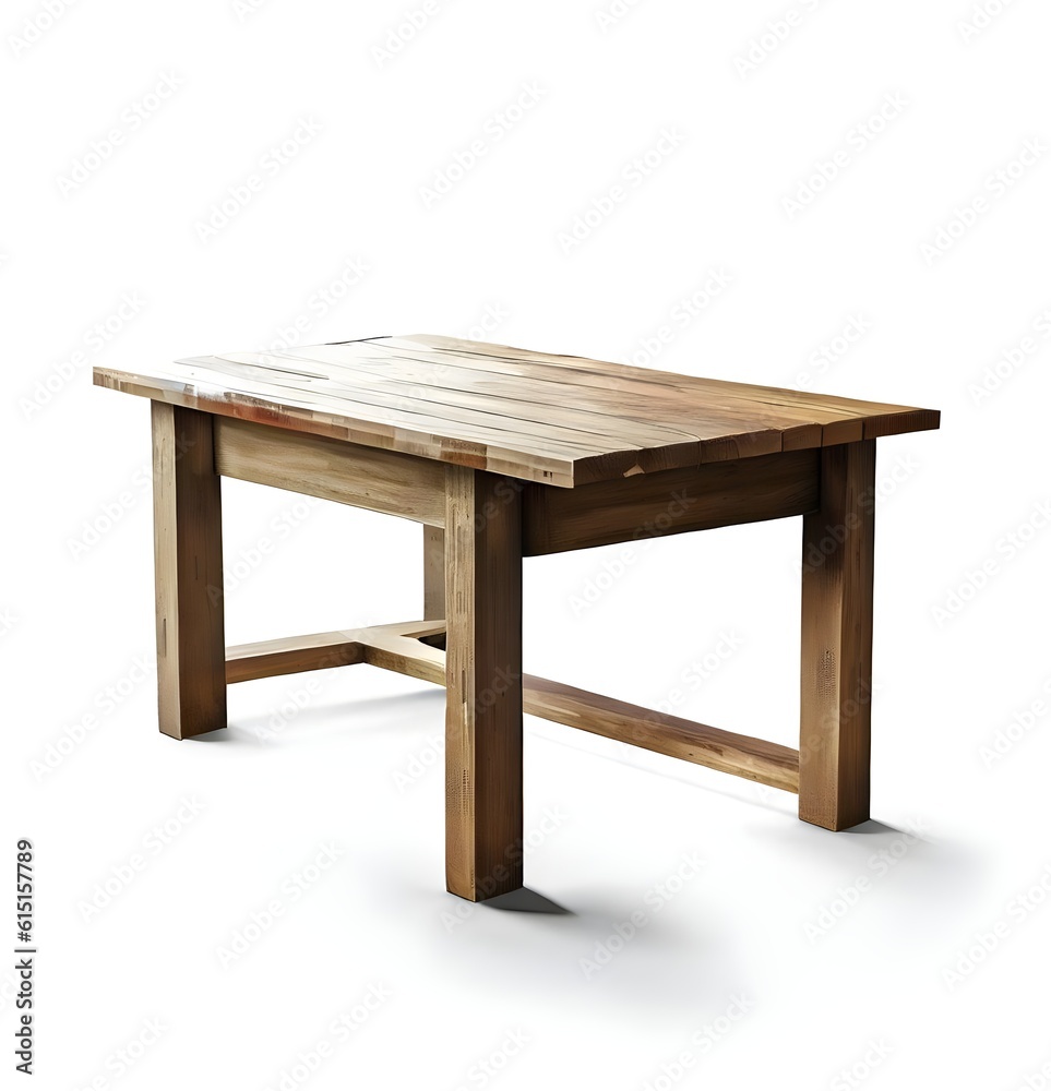 wooden table isolated on white wooden table isolated on white