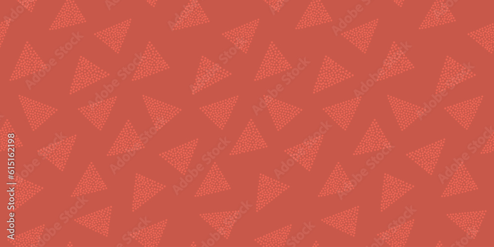 Fototapeta premium Triangle elements seamless pattern. Vector illustration for card, banner, invitation, social media post, poster, mobile apps, advertising. 