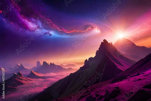 Most beautiful space wallpaper generative ai technology