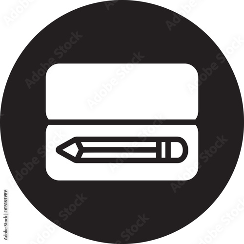 pencilcase glyph icon