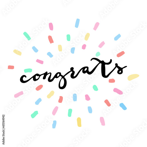 congratulations vector illustration