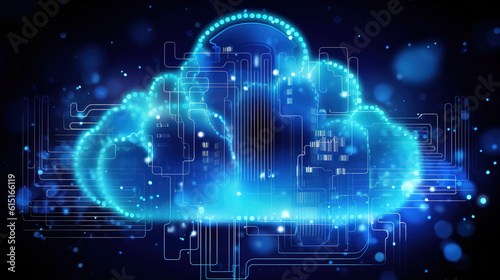 Cloud Networking, Crypto, AI, Firewall Network Security, Artificial Intelligence, Cyber Security, Cloud Managed, Circuit Board, AI Art for Business and Technology