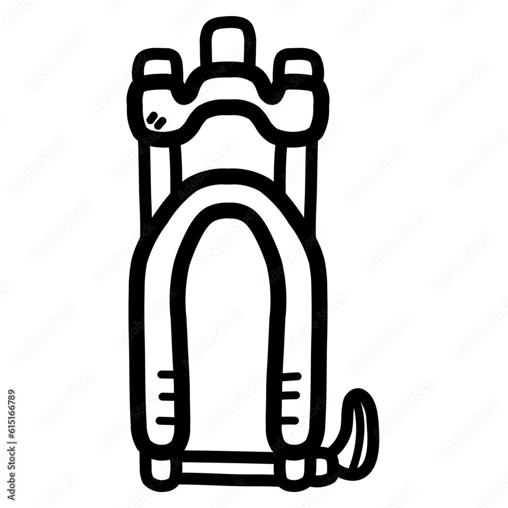bike suspension line icon style bike suspension line icon style
