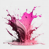 Abstract paint splash in motion for art design