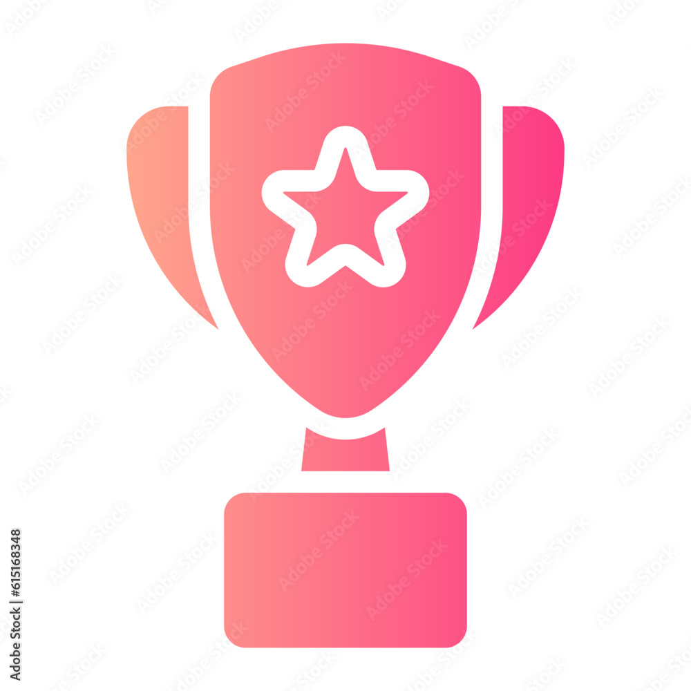 trophy gradient icon trophy gradient icon