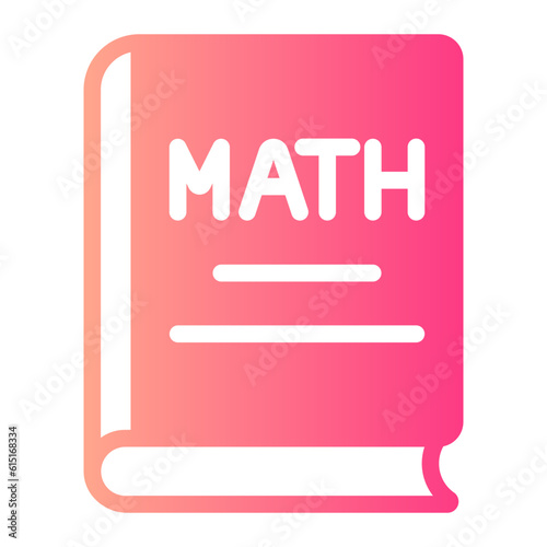 math book gradient icon