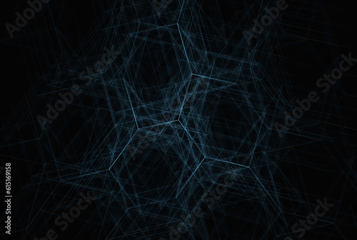 Futuristic abstract background hexagon network pattern geometry shape texture art