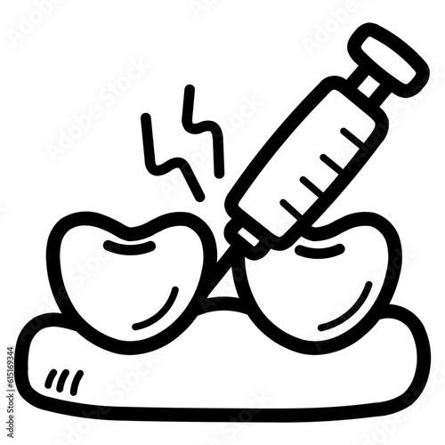 anesthetic line icon style