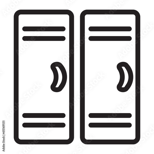 locker line icon
