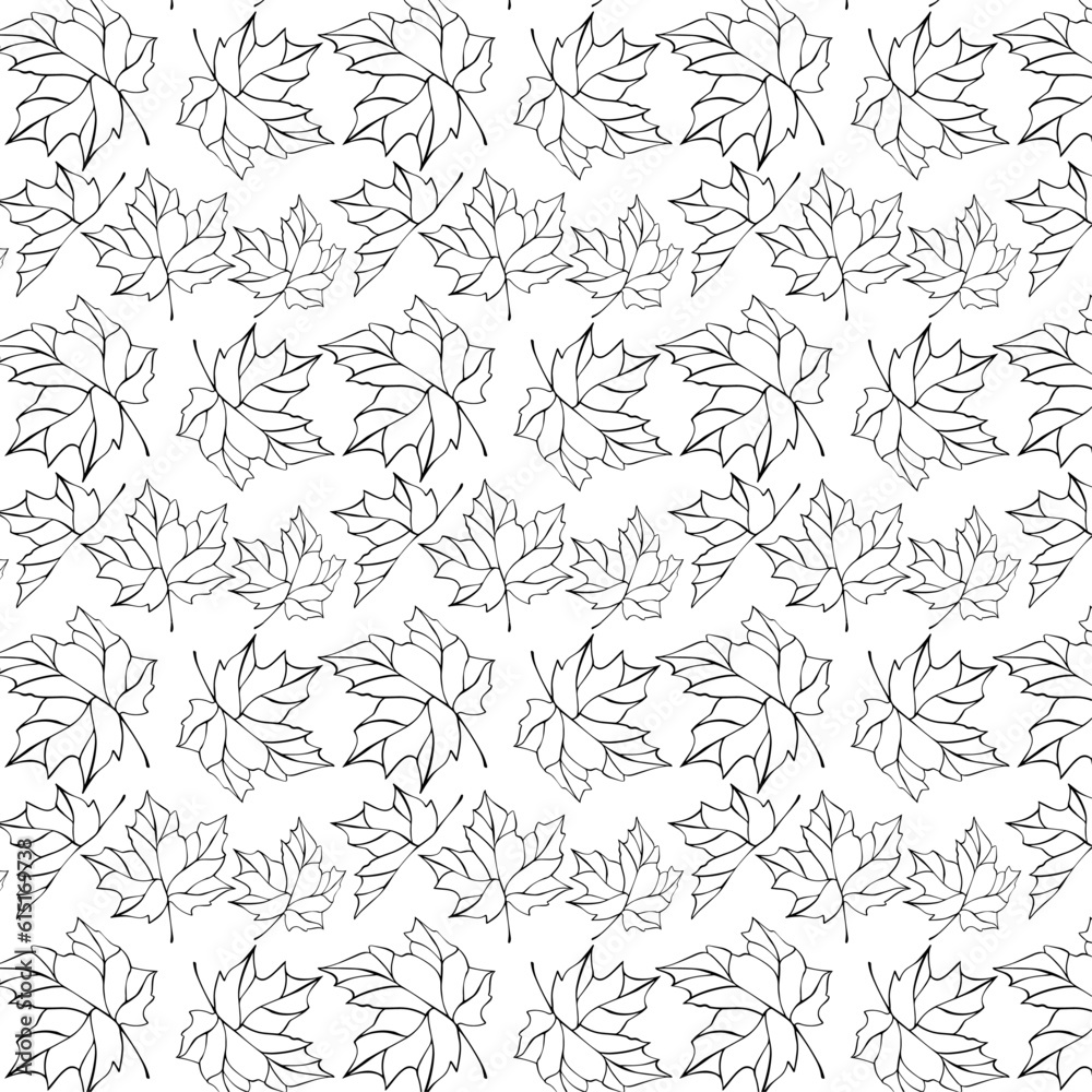 painted seamless pattern with leaf painted seamless pattern with leaf