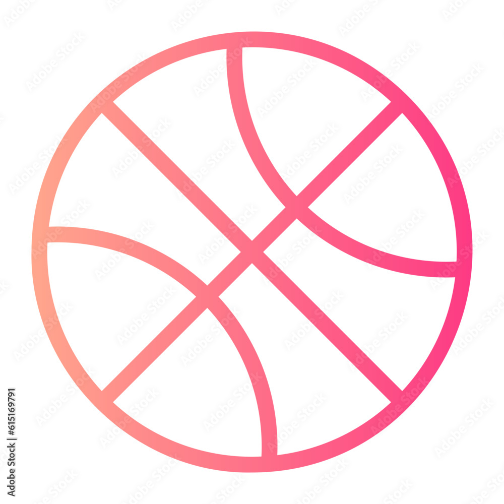 basketball gradient icon
