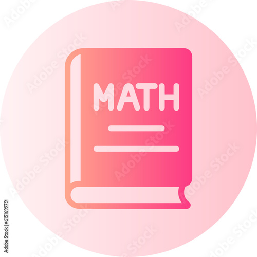 math book gradient icon