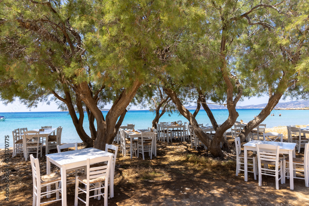 Tavern on the island Paros in Greece