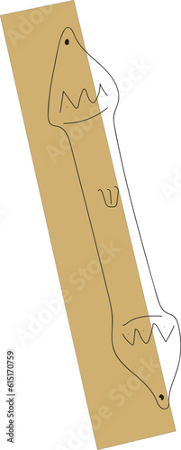Mezuzah icon. Trendy modern flat line art  . Religion collection, editable outline stroke vector illustration