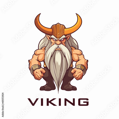 illustration of a viking character vector