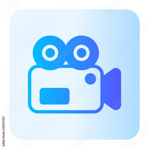 videocamera gradient icon