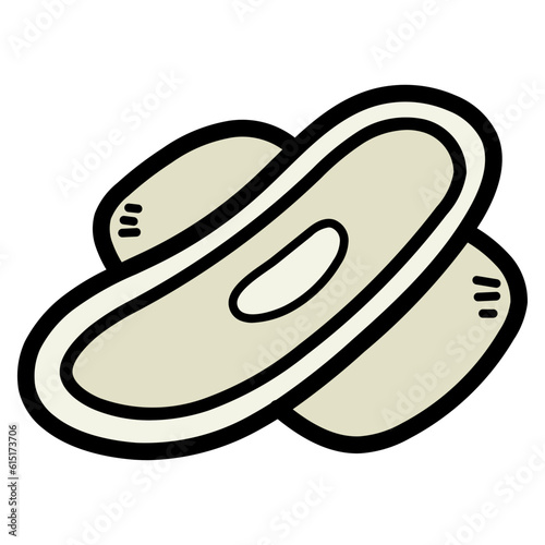 sanitary pad filled outline icon style