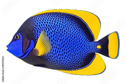 Coral Cascade fish. Transparent background. generative AI © Tor Gilje