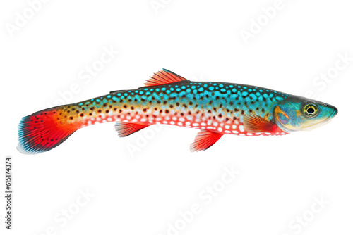 Coral Cascade fish. Transparent background. generative AI