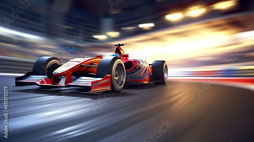 Race car on the race track © Sasint
