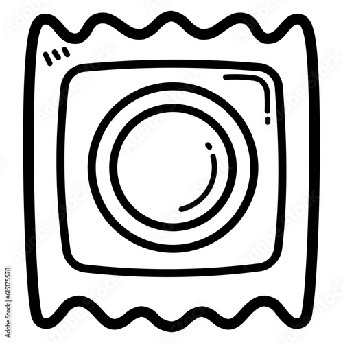 condom line icon style