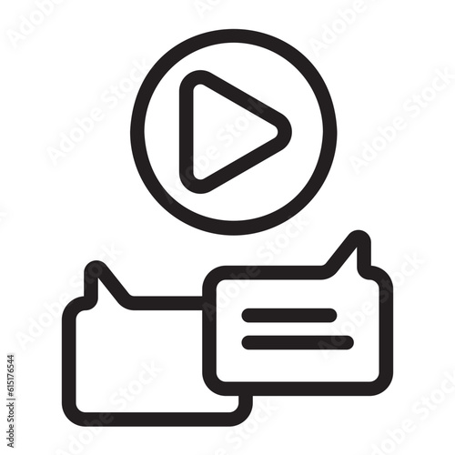 comments line icon