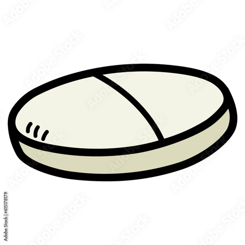 caplet filled outline icon style