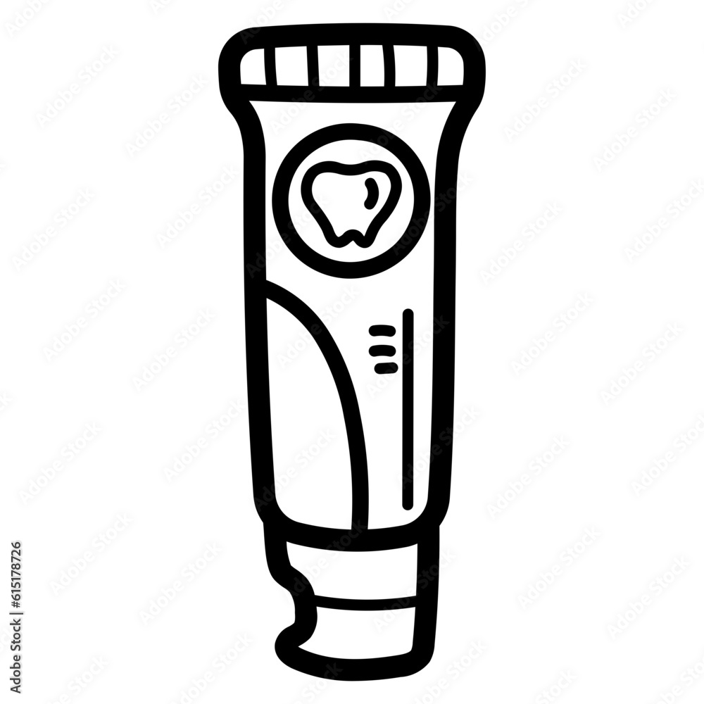 toothpaset line icon style toothpaset line icon style