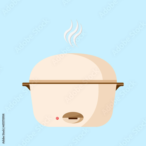 Rice Cooker, Electric Boiler in flat vector illustration design