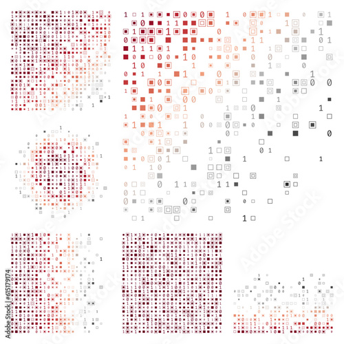 Abstract Technology Background. Red and grey color theme backgrounds. Gradient geometric patterns. Appealing vector illustration.