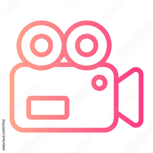 videocamera gradient icon