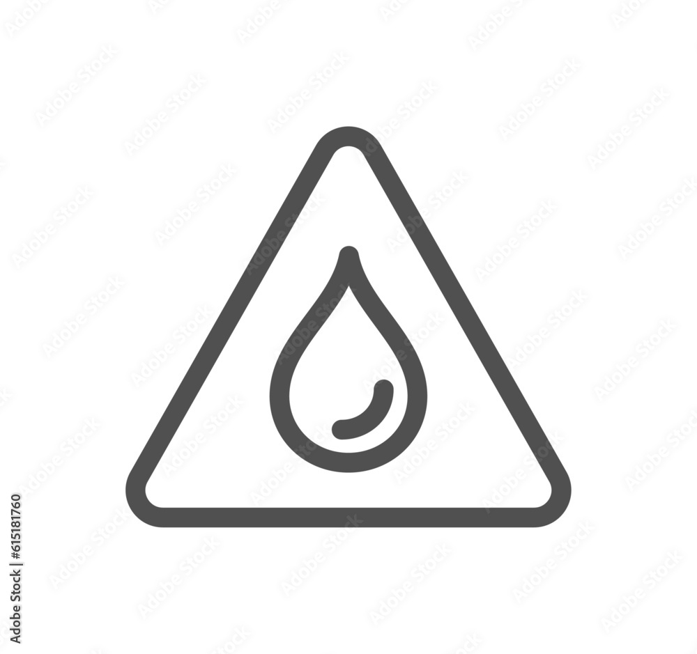 Waterproof related icon outline and linear vector. Waterproof related icon outline and linear vector.