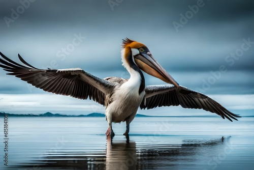 pelican on the beach © Ahmad