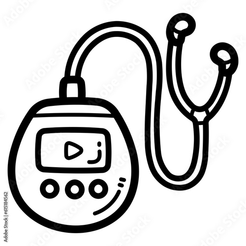 cd player line icon style