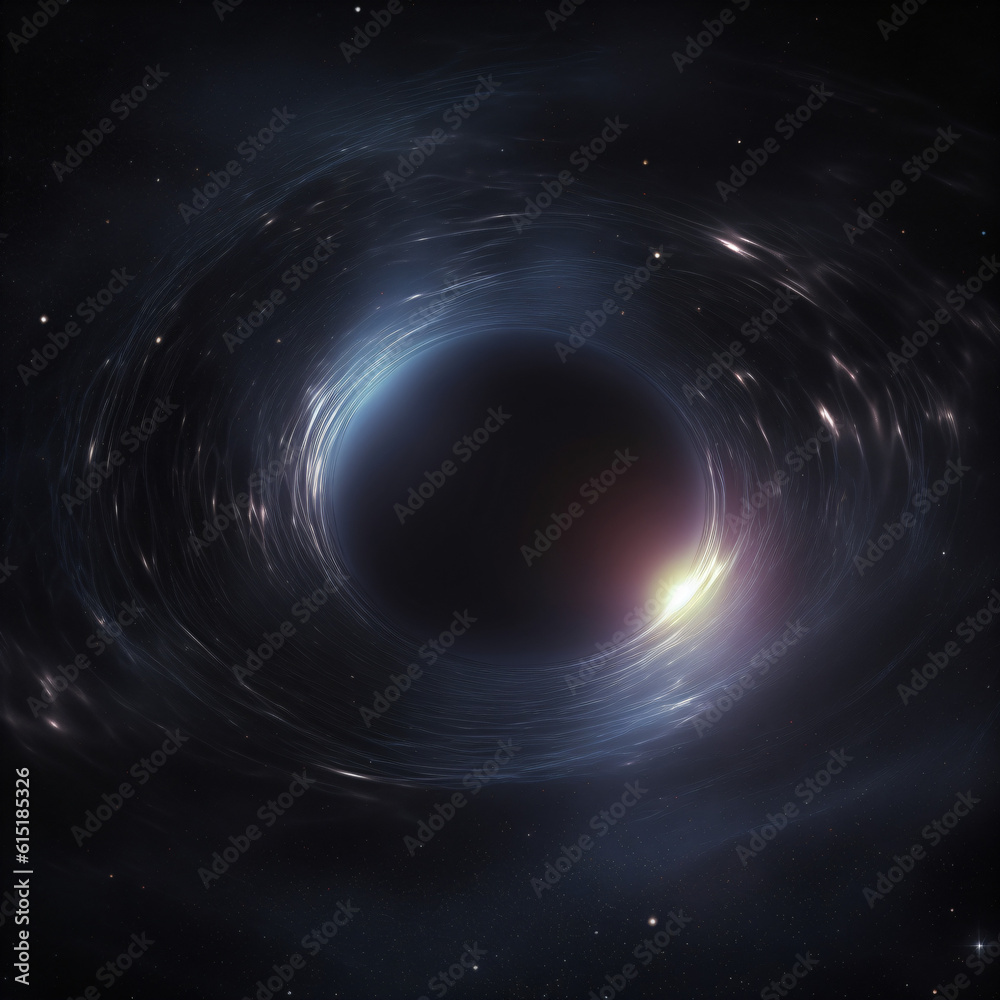 A black hole in Space Generative Ai - obrazy, fototapety, plakaty 