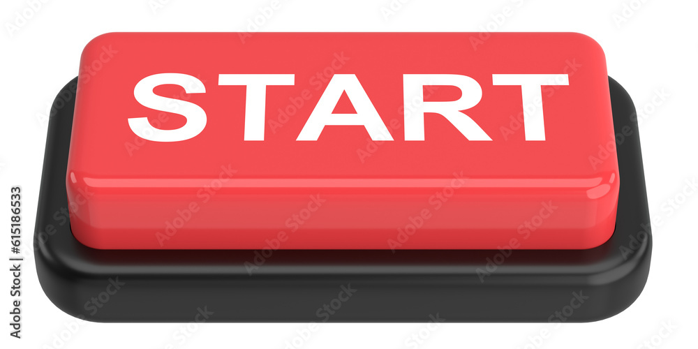 Start button. 3D button. 3D illustration. Start button. 3D button. 3D illustration.
