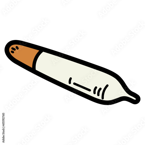 weed joint filled outline icon style