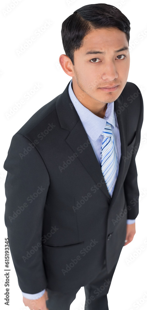 Digital png photo of serious biracial businessman on transparent background Digital png photo of serious biracial businessman on transparent background