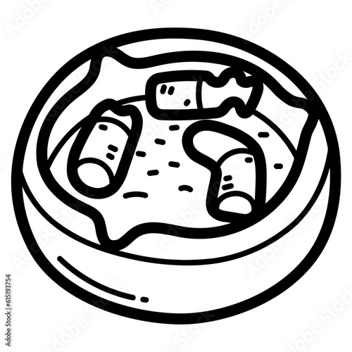 ashtray line icon style