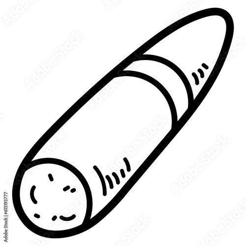 cigar line icon style
