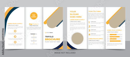 Creative corporate modern business trifold brochure template, trifold layout, letter, a4 size brochure.