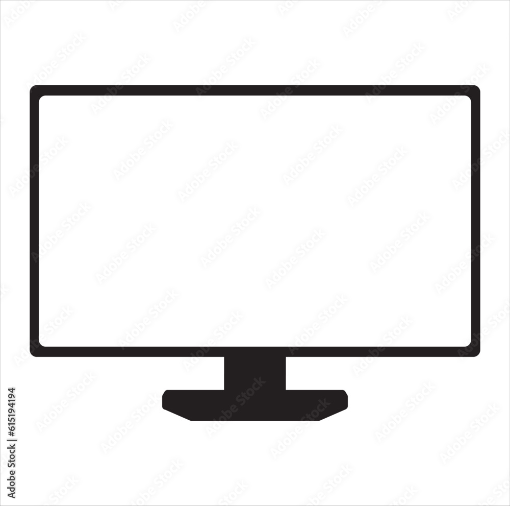 Simple monitor icon device. Gadget icon vector, desktop computer vintage simple icon. Simple monitor icon device. Gadget icon vector, desktop computer vintage simple icon.
