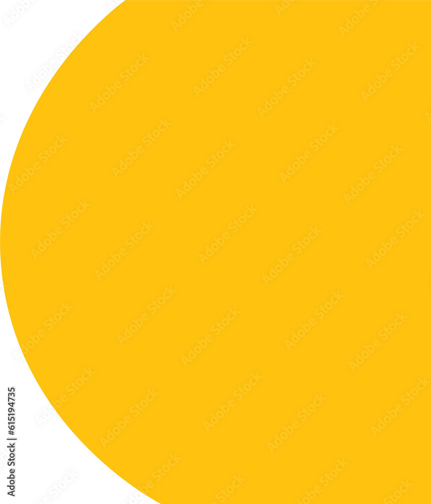 Digital png illustration of yellow curve with copy space on transparent background