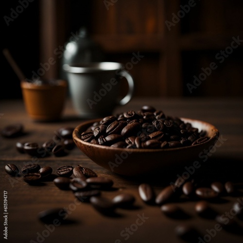 Coffee photography, ai generative
