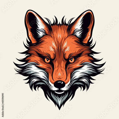 fox head vector illustration