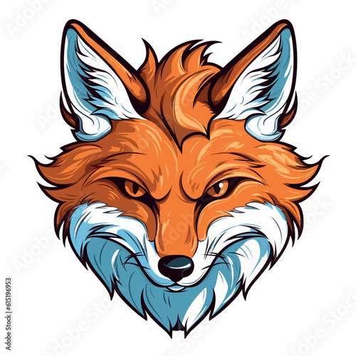 fox head vector illustration